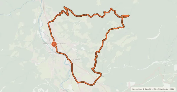 Kartenübersicht der Radroute S 238 Kriemoosalm Runde