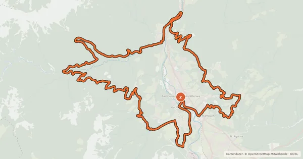 Kartenübersicht der Radroute S 422 Trophy Training F