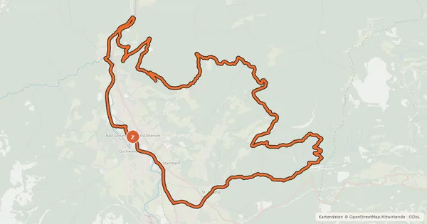 Kartenübersicht der Radroute S 462 Predigstuhl Runde