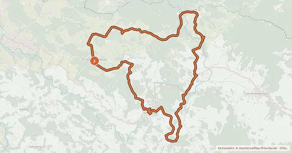 Kartenübersicht der Radroute S17 Speck und Weber Runde