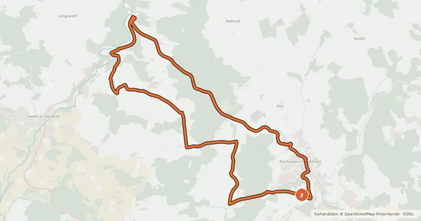 Kartenübersicht der Radroute S22 Reichenauer Runde