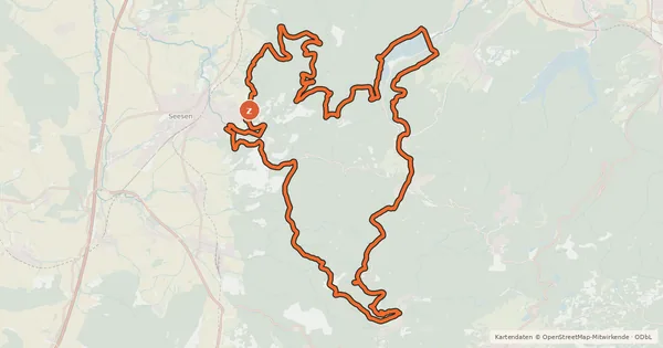 Kartenübersicht der Radroute S3 (Bergfreiheit)