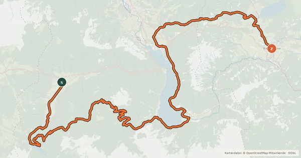 Kartenübersicht der Radroute S800 BergeSeen 05