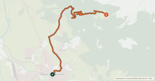 Kartenübersicht der Radroute SA 01 Steinalm-Tour