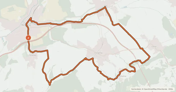 Kartenübersicht der Radroute Saboterie de Cornol (708)
