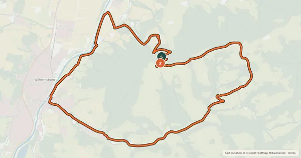 Kartenübersicht der Radroute Sagensteintour