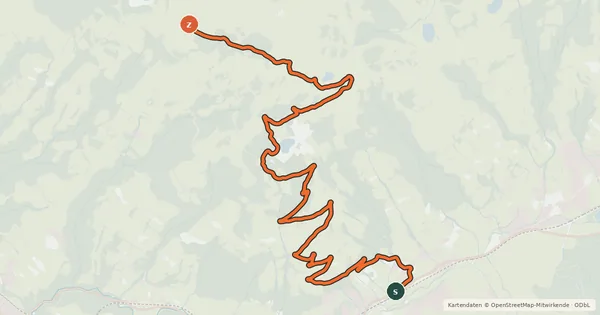 Kartenübersicht der Radroute Salvenberg-Rigi
