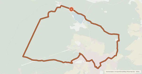 Kartenübersicht der Radroute Sandhusen-Ringel Geyer
