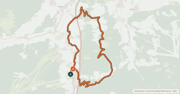 Kartenübersicht der Radroute Sattelbauer-Runde Flachau