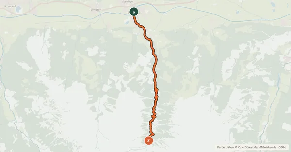 Kartenübersicht der Radroute Schaunbergalm Mühlbachtal