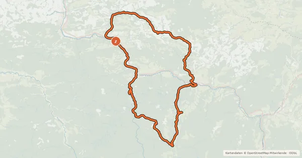 Kartenübersicht der Radroute Schiefersteinrunde