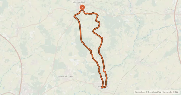 Kartenübersicht der Radroute Schierenwald-Tour