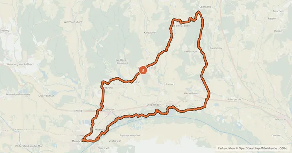 Kartenübersicht der Radroute Schiffsmühlen-Tour