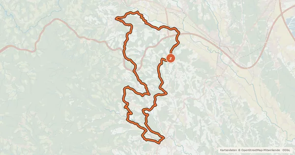 Kartenübersicht der Radroute Schilcher Tour Nord