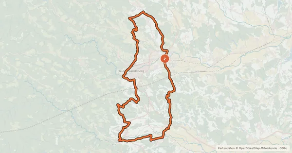 Kartenübersicht der Radroute Schilcher Tour Süd