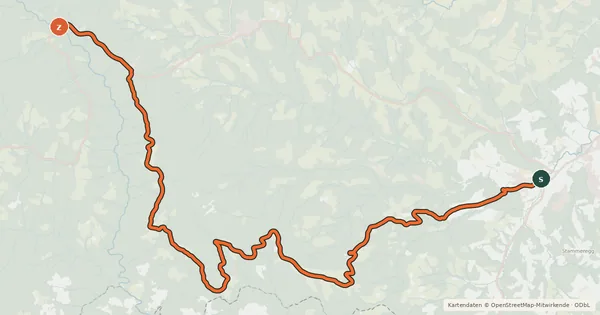 Kartenübersicht der Radroute Schilcherradweg