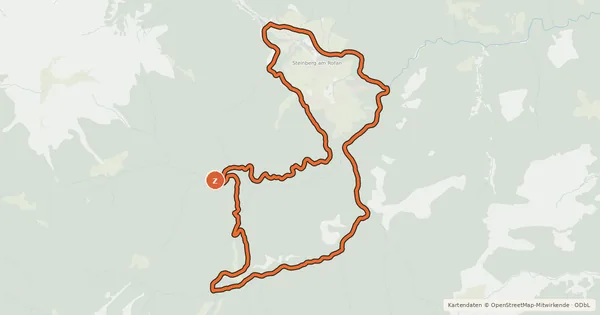 Kartenübersicht der Radroute Schmalzklausen Runde