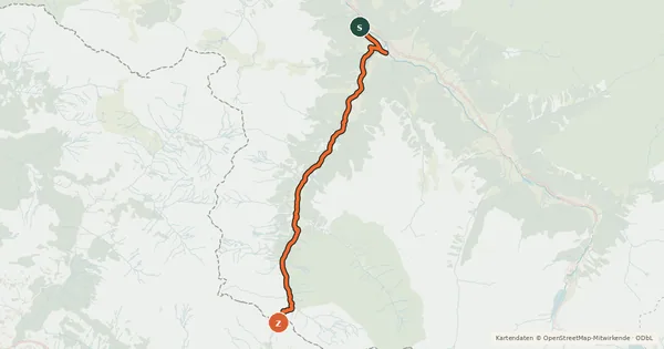 Kartenübersicht der Radroute Schmuggler Tour