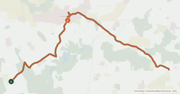 Kartenübersicht der Radroute Schnaitseer Radrundweg (Zufahrt)