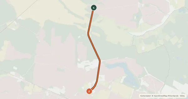 Kartenübersicht der Radroute Schönwalde (7) - Falkensee (61)