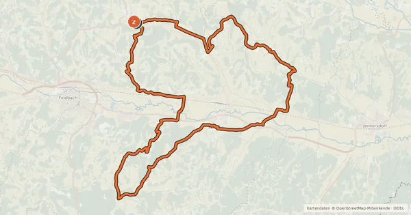 Kartenübersicht der Radroute Schwammerltour