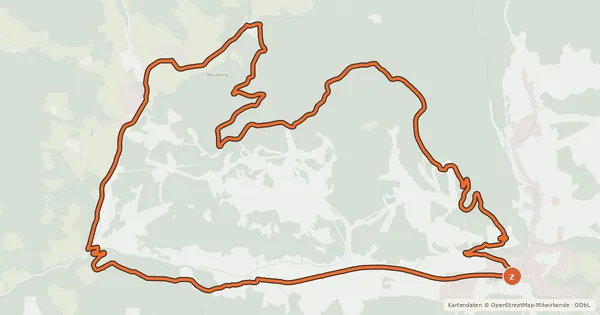 Kartenübersicht der Radroute Schwarze Lacke Runde SW03