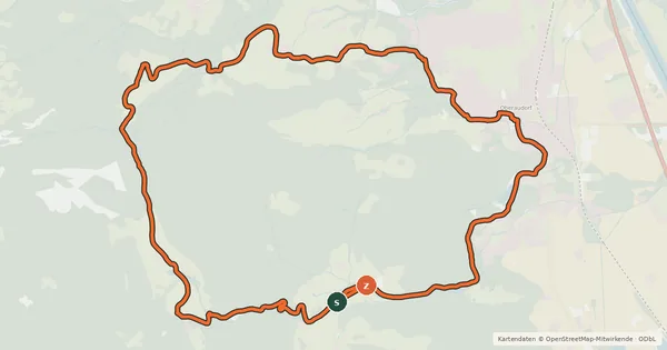 Kartenübersicht der Radroute Schwarzenberg-Runde