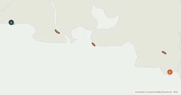 Kartenübersicht der Radroute Sections ouvertes de la V65 dans les Bouches du Rhone