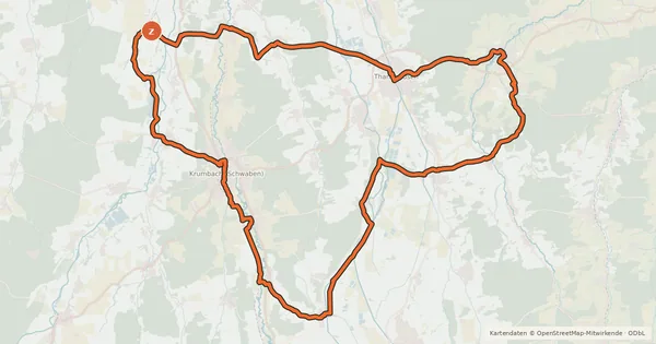 Kartenübersicht der Radroute See, Seele & Selig