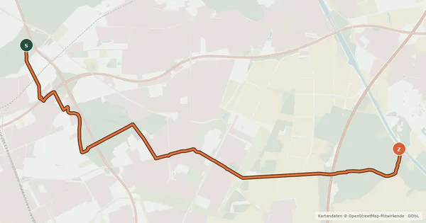 Kartenübersicht der Radroute Seelhorst