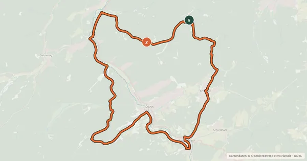 Kartenübersicht der Radroute Seerosen-Tour