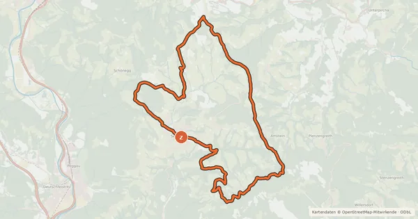 Kartenübersicht der Radroute Semriacher Tour