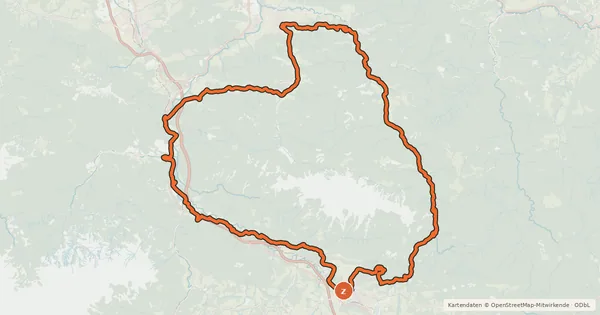 Kartenübersicht der Radroute Sengsengebirgs-Runde