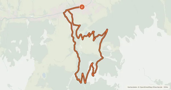 Kartenübersicht der Radroute SH 04 Bergstadl-Runde