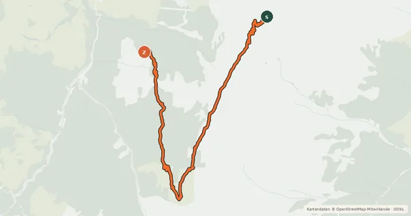 Kartenübersicht der Radroute SH 35 Hacklberg-Trail