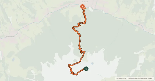 Kartenübersicht der Radroute SH 74 X-Line