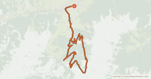 Kartenübersicht der Radroute SH 76 Huber Hochalm-Runde