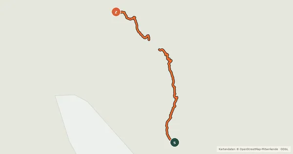 Kartenübersicht der Radroute Shubenacadie Trail