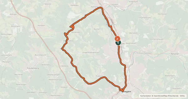 Kartenübersicht der Radroute SI 10
