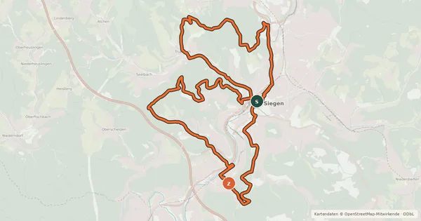 Kartenübersicht der Radroute SI 11
