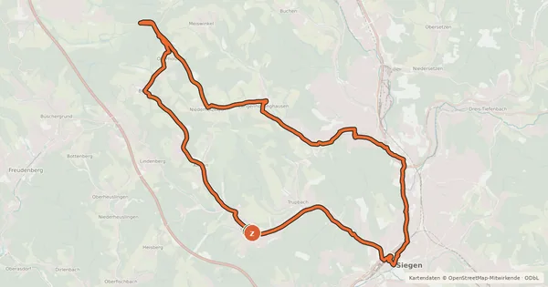 Kartenübersicht der Radroute SI 12