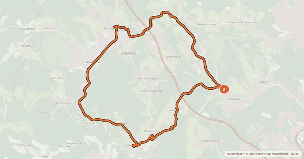 Kartenübersicht der Radroute SI 16