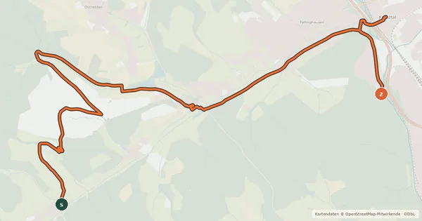 Kartenübersicht der Radroute SI 24