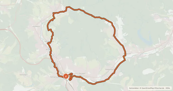 Kartenübersicht der Radroute SI 25