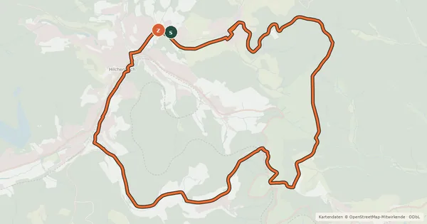 Kartenübersicht der Radroute SI 28