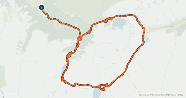 Kartenübersicht der Radroute Silvretta Rund Tour