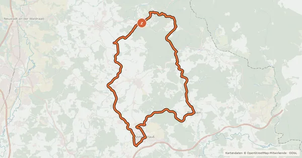 Kartenübersicht der Radroute Simultankirchen-Radweg Route 9