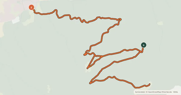 Kartenübersicht der Radroute Sistranser Alm - Isshütte