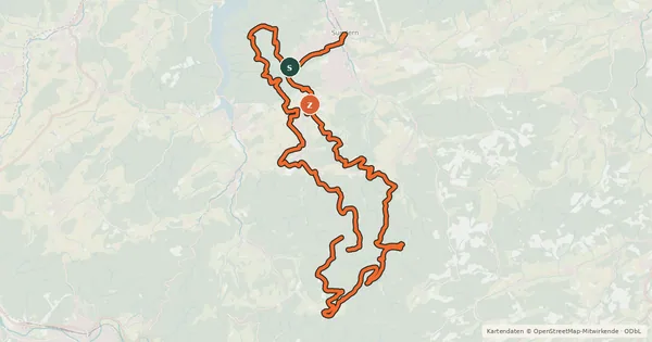 Kartenübersicht der Radroute SKS-Bike-Trail Sundern