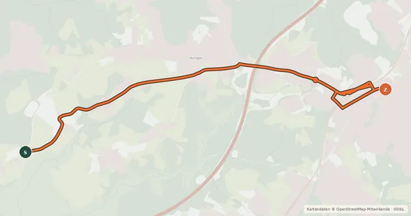Kartenübersicht der Radroute Solingen (05) - Wermelskirchen (24)
